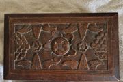 Vintage handcarved mahogany box. 1930s/40s