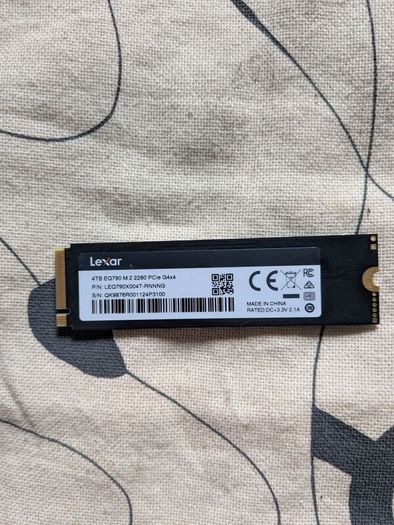 Lexar EQ790 4TB SSD - Brand new - price firm