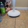 Large Vintage Wooden Floor Lamp Image 5