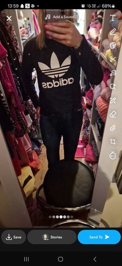 adidas black ladies jumper