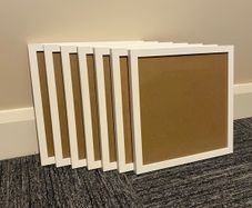7 Wooden Frames 30x30cm