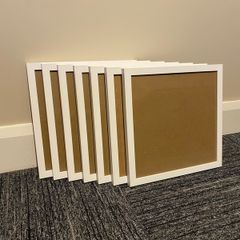 7 Wooden Frames 30x30cm