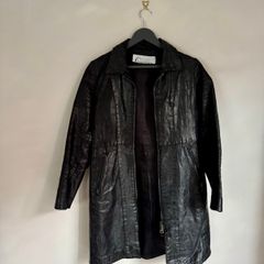 Women's Vintage Black Leather Jacket
