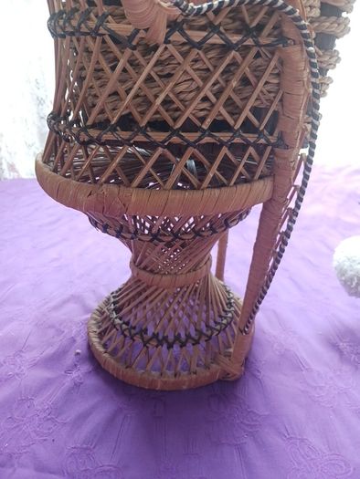 Vintage Wicker Dolls Chair