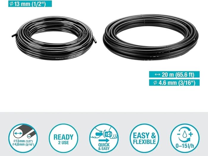Micro-Drip-System Drip Irrigation Set Terrace (30 plants): Starter set, ready to use, water-saving irrigation system, simple & flexible connection technology (13400-20)
