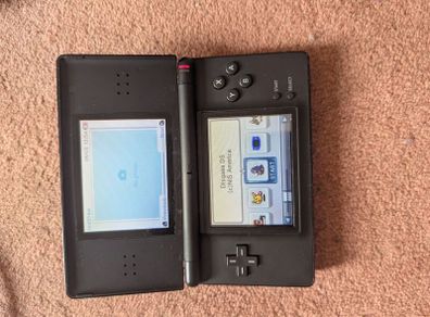 Nintendo DS Lite Black + R4 Flashcard (Twilight Menu++) & Stylus
