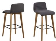 main image for ad Fabric Set of 2  Retro Bar Stool