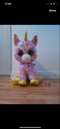 Ty xl unicorn plush