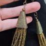 Gold Multi-Strand Beaded Statement Necklace Image 3