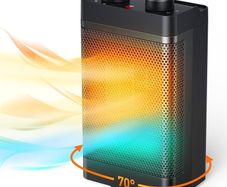 FREE 3 DAY SHIPPING Electric Heater,1500W Portable Fan Heater, 3 Modes, Energy Efficient, 70 Degree Oscillating, Silent, PTC Ceramic Space Heater for Home Room Bedroom Office, Overheat & Tip-over Protection