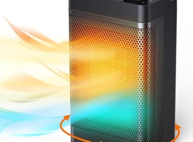 FREE 3 DAY SHIPPING Electric Heater,1500W Portable Fan Heater, 3 Modes, Energy Efficient, 70 Degree Oscillating, Silent, PTC Ceramic Space Heater for Home Room Bedroom Office, Overheat & Tip-over Protection