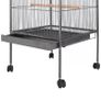 Bird Cage Black 54x54x146 cm Steel Image 2