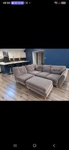 Lshaped gouch, 1 seater and poof.