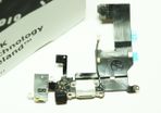 ORIGINAL Apple iPhone 5 Replacement charger port + headphone jack + microphone assembly - (White)