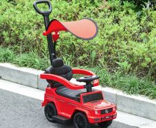 3 in 1 Kids Children Ride on Push Car Toddler Sliding Car G350 Licensed Walker Foot to Floor Slider Push-Along with Horn Steering Wheel NO POWER Manual, Red