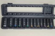 13 Piece 1/2inch Square Drive 78mm Long 6 Point Deep Impact Socket Set