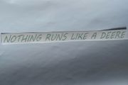 Nothing Runs Like A Deere Sticker