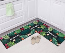 NEW SALE |  2 Pieces Non Slip Kitchen Mat Kitchen Rug Set, Washable Modern Mats and Rugs for Hallway, Dining Room and Entryway, 40x60cm + 40x120cm