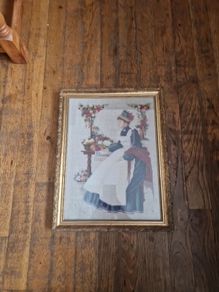 framed cross stitch