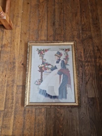 framed cross stitch