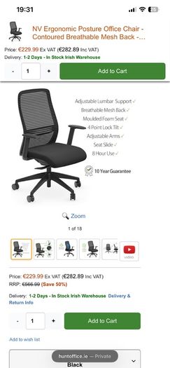 NV Ergonomic office chair