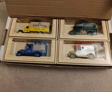 Set of 4 Promotional Lledo diecast vintage Finches trucks.