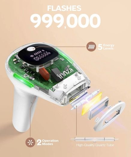 Hair Removal Device Permanent Devices Hair Remover 999,000 Light Pulses Painless Long Lasting for Women and Men,Facial,Bikini (FREE POSTAGE)
