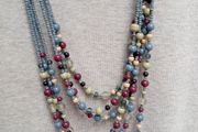 Six-strand bead necklace