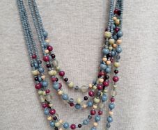 EAST six-strand bead necklace