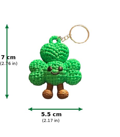 Shamrock Keychain Post Keychain