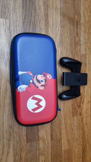 Nintendo Switch OLED Neon and accessories
