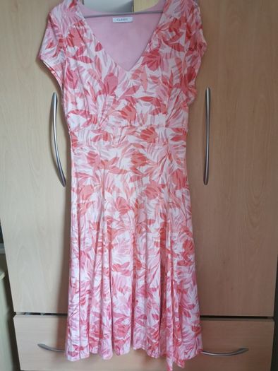 M&S pink mix dress UK 12