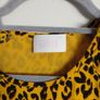 savida 1980s style leopard dress with side shoulder button detail Image 2