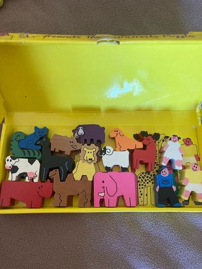 Wooden Zoo Animals .