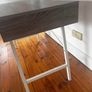 Grey and white desk Image 3