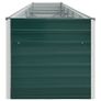 Garden Raised Bed Galvanised Steel 400x80x77 cm Green Image 5