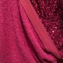 Sequin dress party dress Other Stories with a wrap silhouette padded shoulders pink lined size 42/ M BNWT Image 9