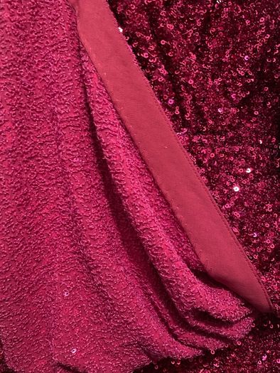 Sequin dress party dress Other Stories with a wrap silhouette padded shoulders pink lined size 42/ M BNWT