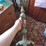 Unique Item Vintage Tall Heavy  Candle Holder Image 6