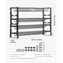 Spice Rack Organizer for Cabinet, 4 Tie Stackable Seasoning Organizer, Spice Jars Kitchen Storage for Countertop Kitchen Pantry Cupboard, 15.8x10.7 in Image 6