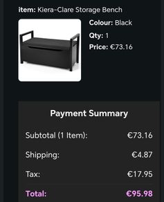 small storage bench