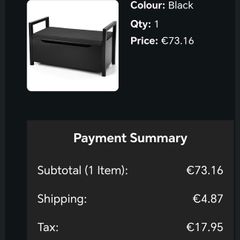 small storage bench