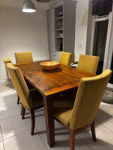 Dining table and chairs