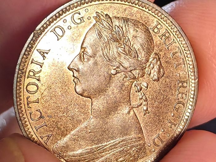 1887 british half penny