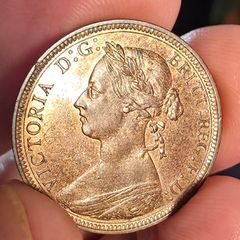 1887 british half penny