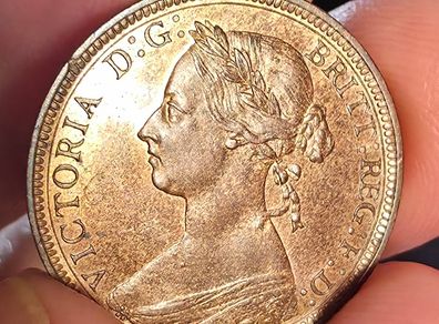 1887 british half penny