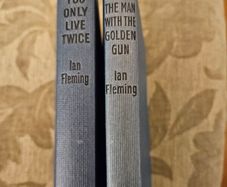 James Bond X 2. The Man With The Golden Gun 1965 And You Only Live Twice 1964. Both Published By The Book Club London Hardbacks In Good Condition. See Photos For Same