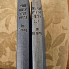 James Bond X 2. The Man With The Golden Gun 1965 And You Only Live Twice 1964. Both Published By The Book Club London Hardbacks In Good Condition. See Photos For Same