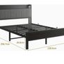 Double Bed Frames with Wooden Storage Image 9