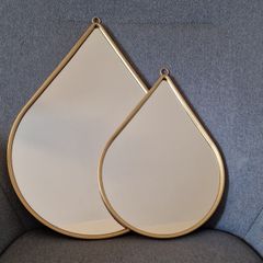 Matching Teardrop Mirror Set